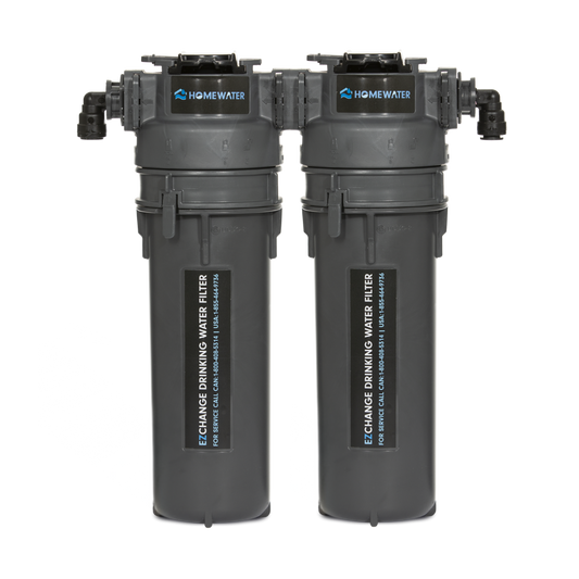 HomeWater EZChange 2-Stage Under Counter Under Sink Water Filter